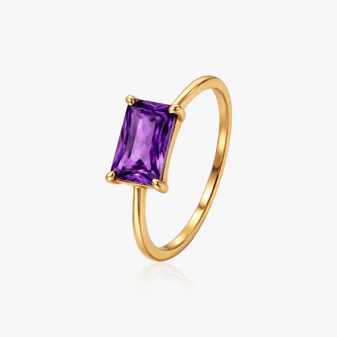 Anillo amatista cuadrada - Image 3