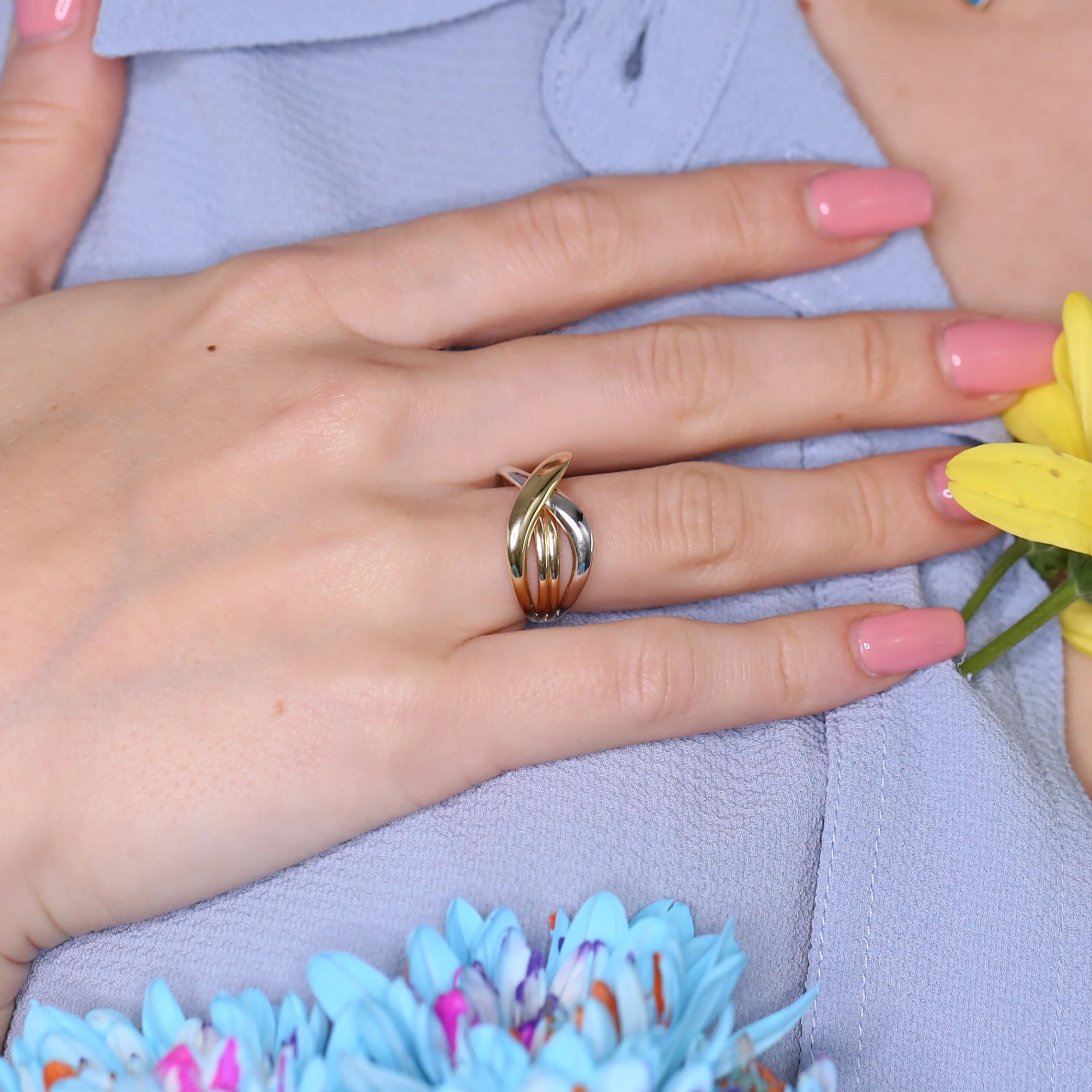 Anillo Bicolor Bandas - Image 2