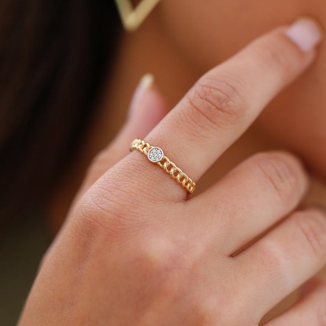 Anillo Bicolor Cadeneta - Image 2