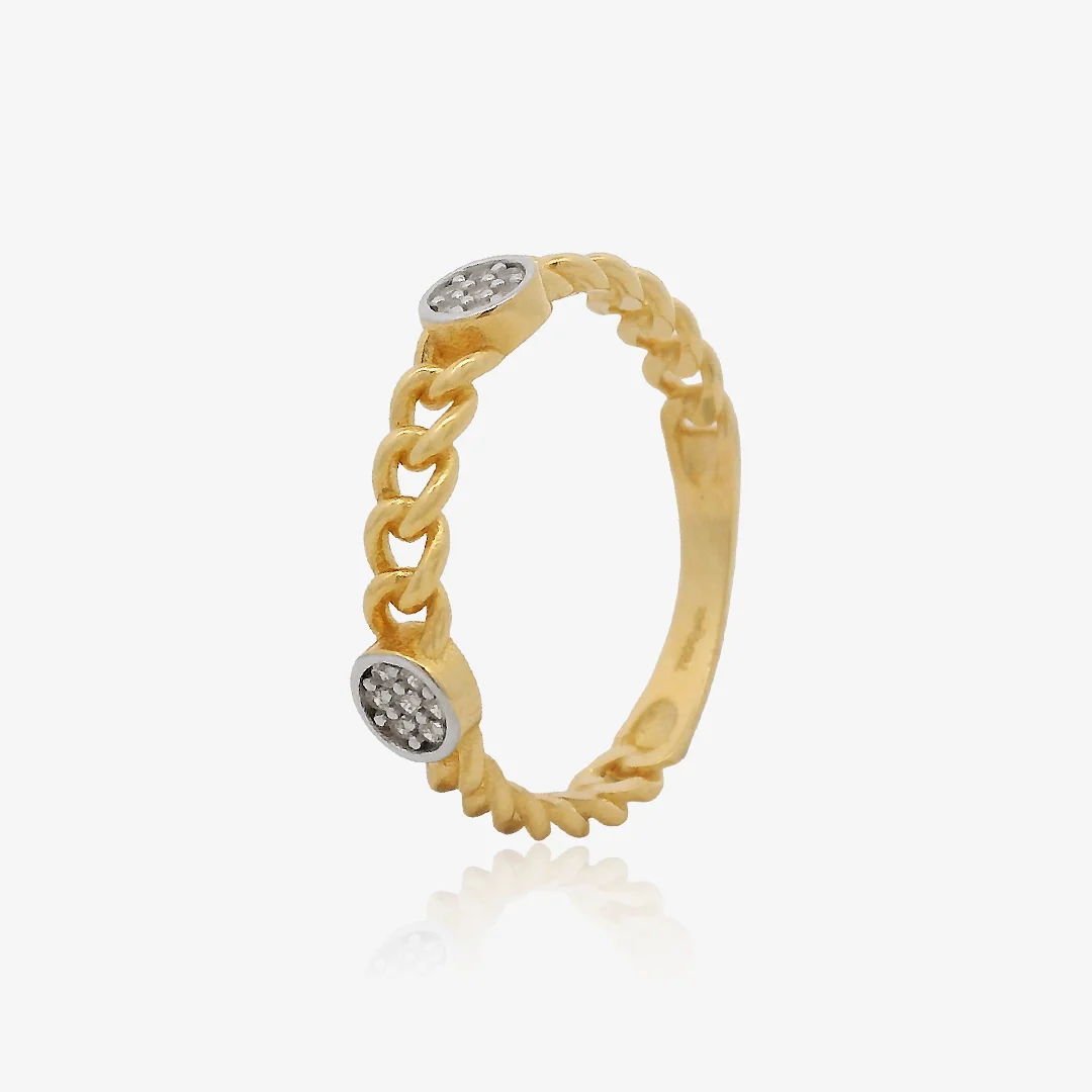 Anillo Bicolor Cadeneta - Image 3