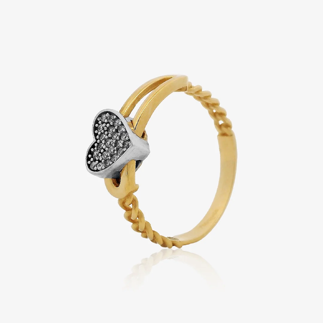 Anillo Bicolor Corazón - Image 3
