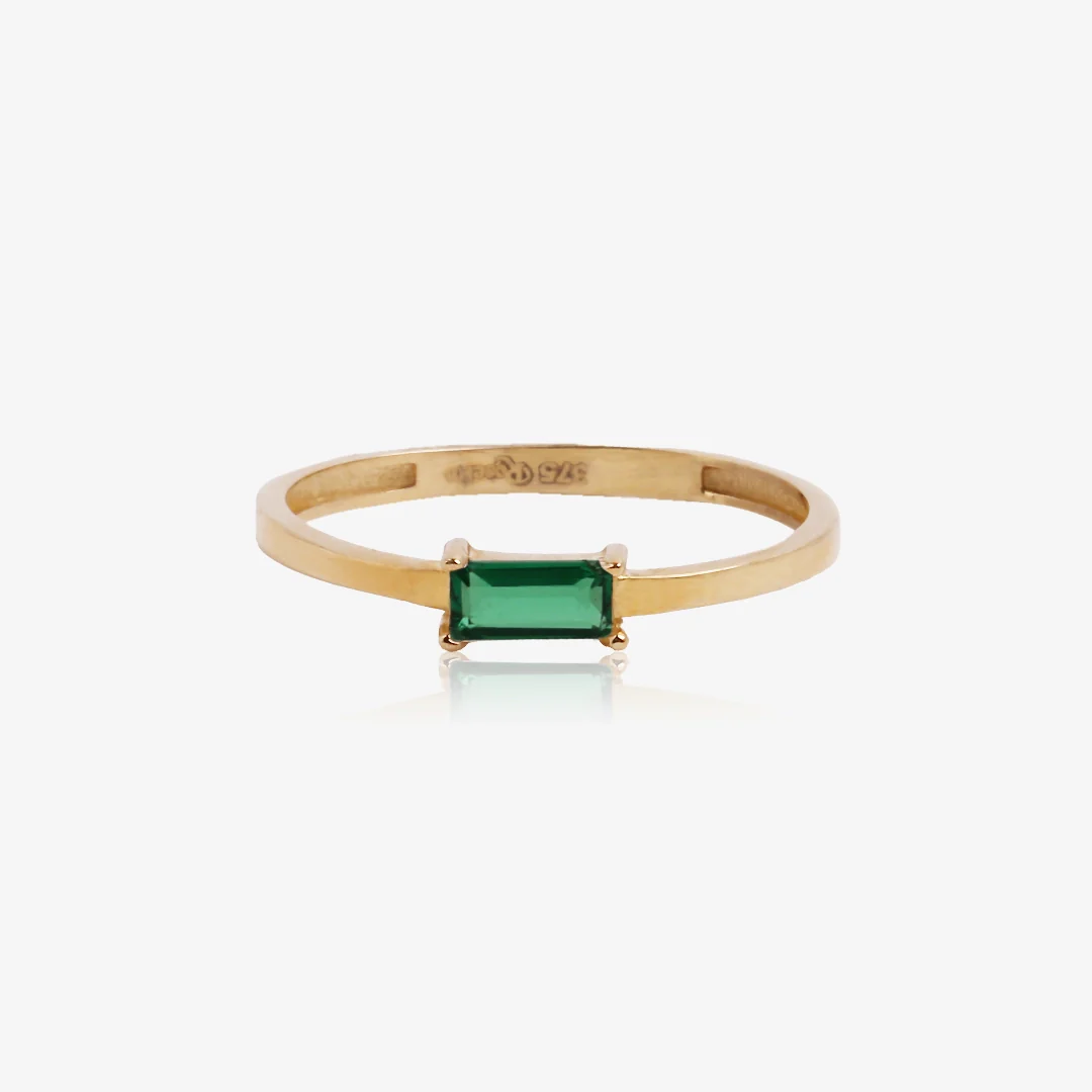 Anillo  Circonita Rectangular - Image 3