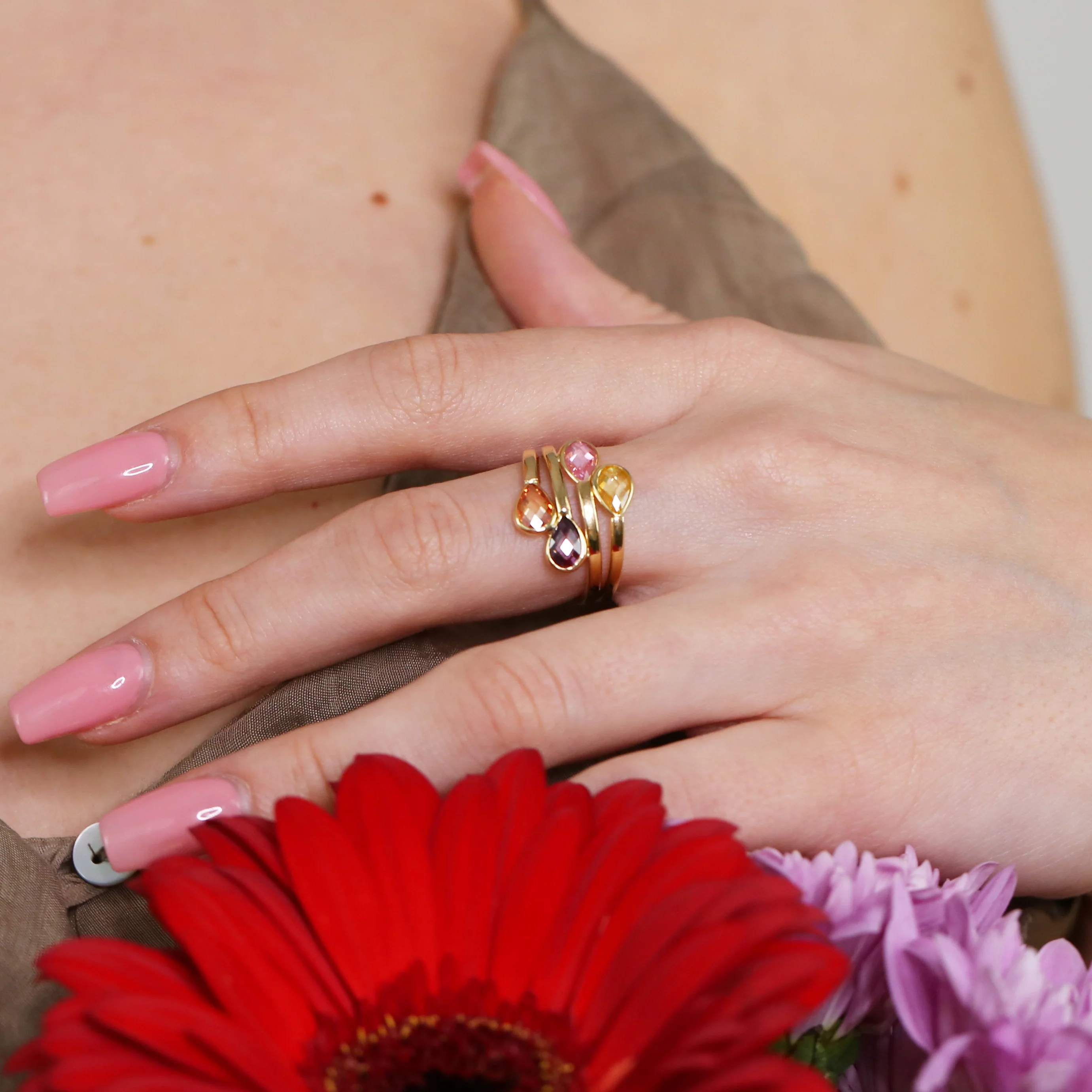 Anillo Color Cuadruple - Image 2