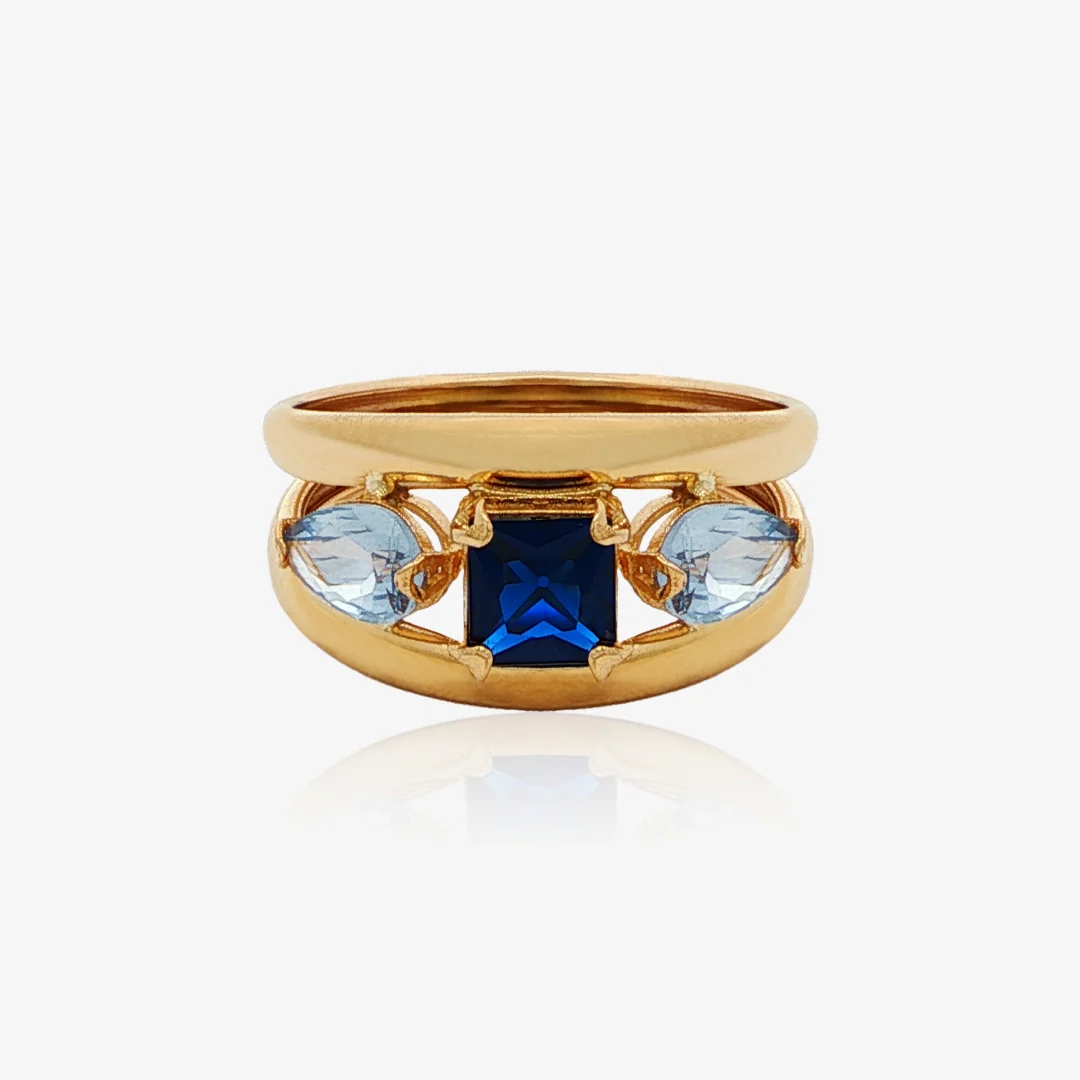 Anillo color Doble Hilo