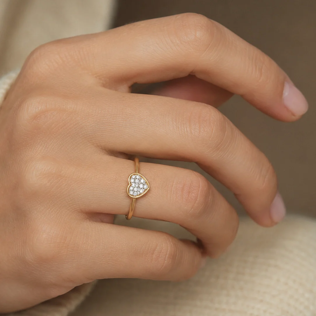 Anillo Corazón Diamantes - Image 2