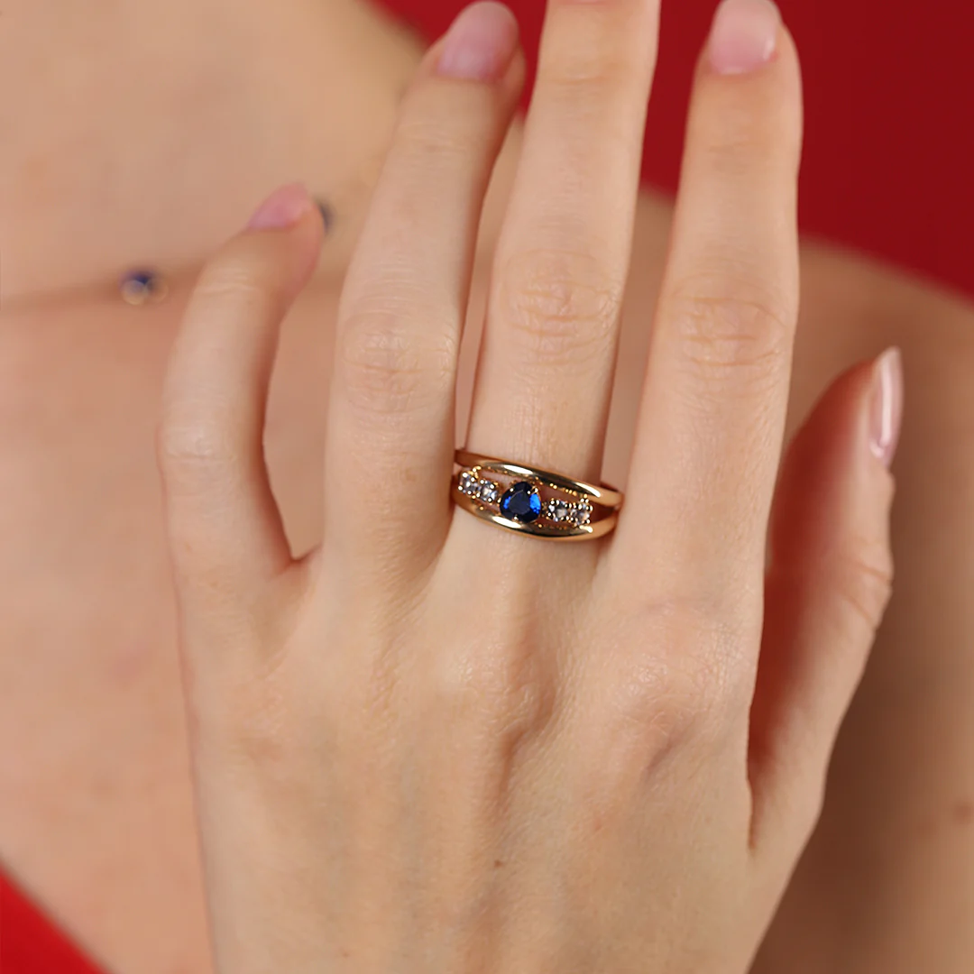 Anillo Corazón Doble Hilo - Image 2