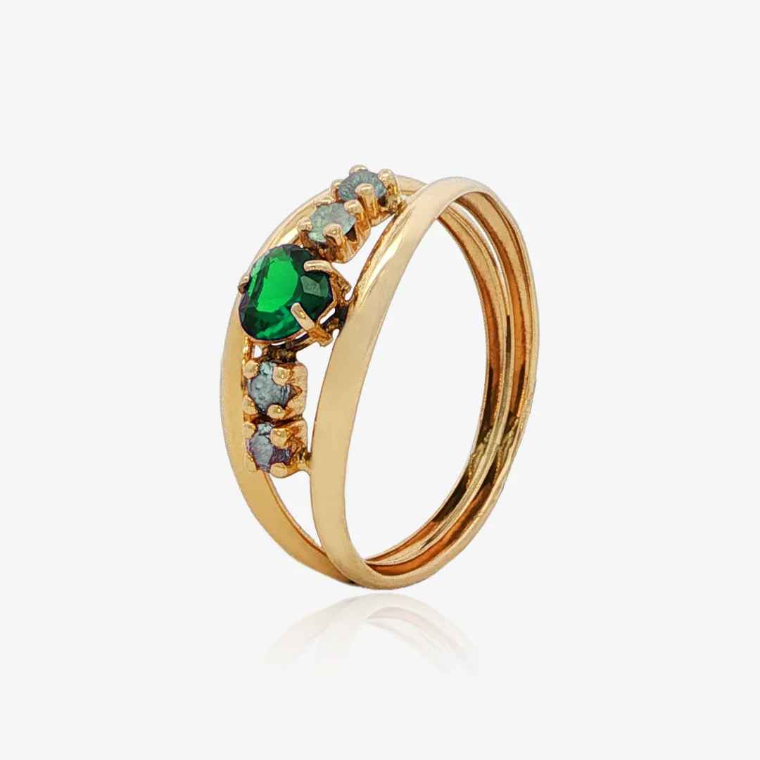 Anillo Corazón Doble Hilo - Image 5