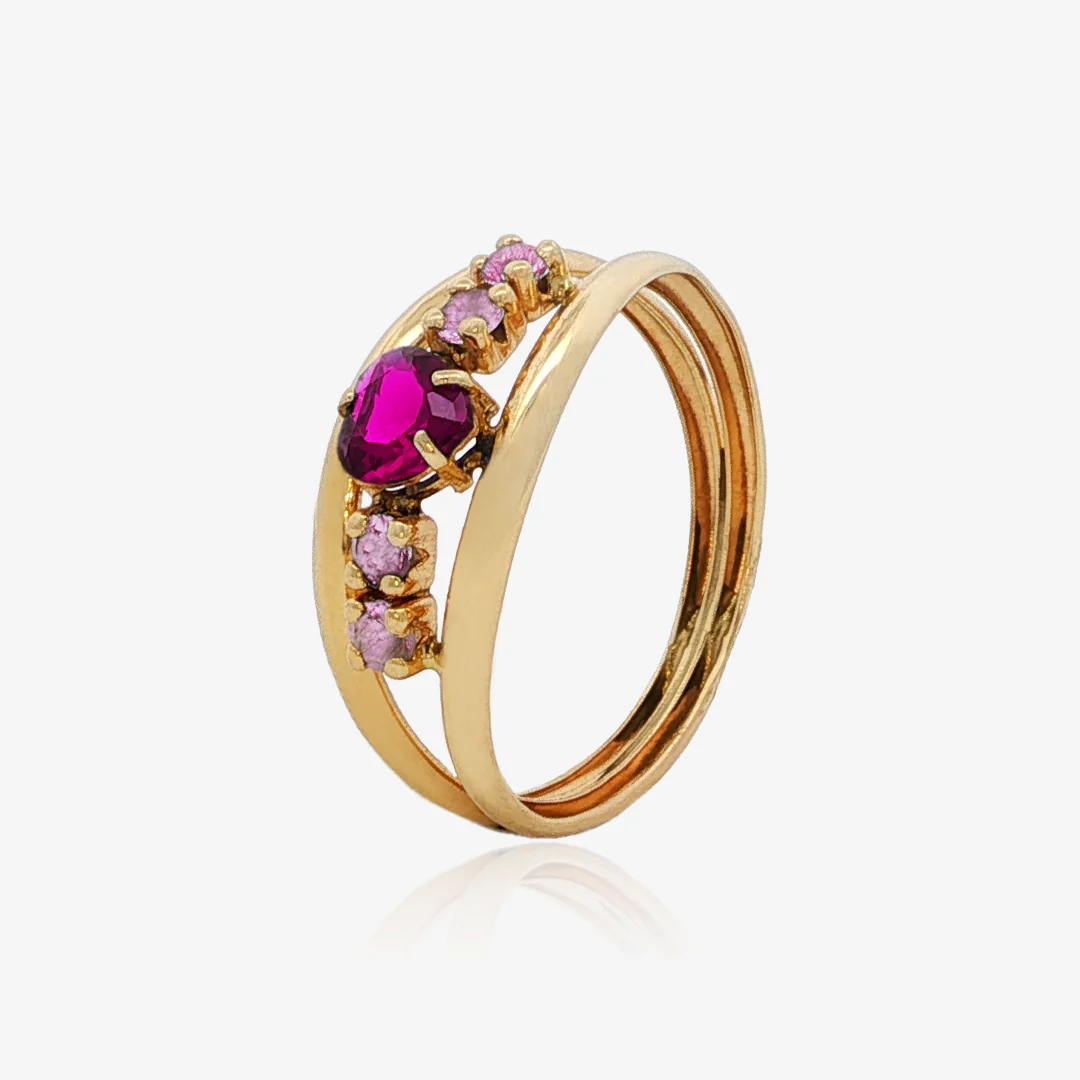 Anillo Corazón Doble Hilo - Image 7
