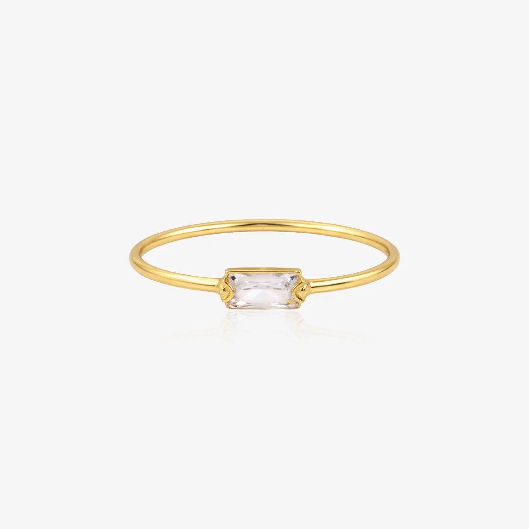 Anillo Piedra Rectangular