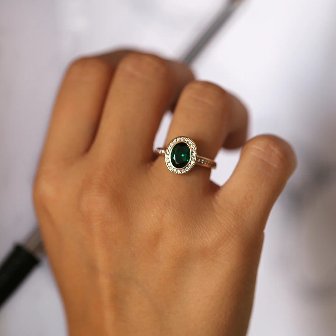 Anillo Piedra Verde - Image 2