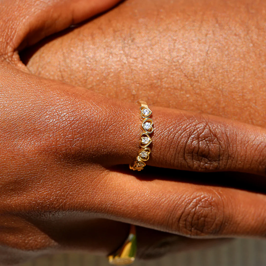 Anillo Piedras Corazón - Image 2