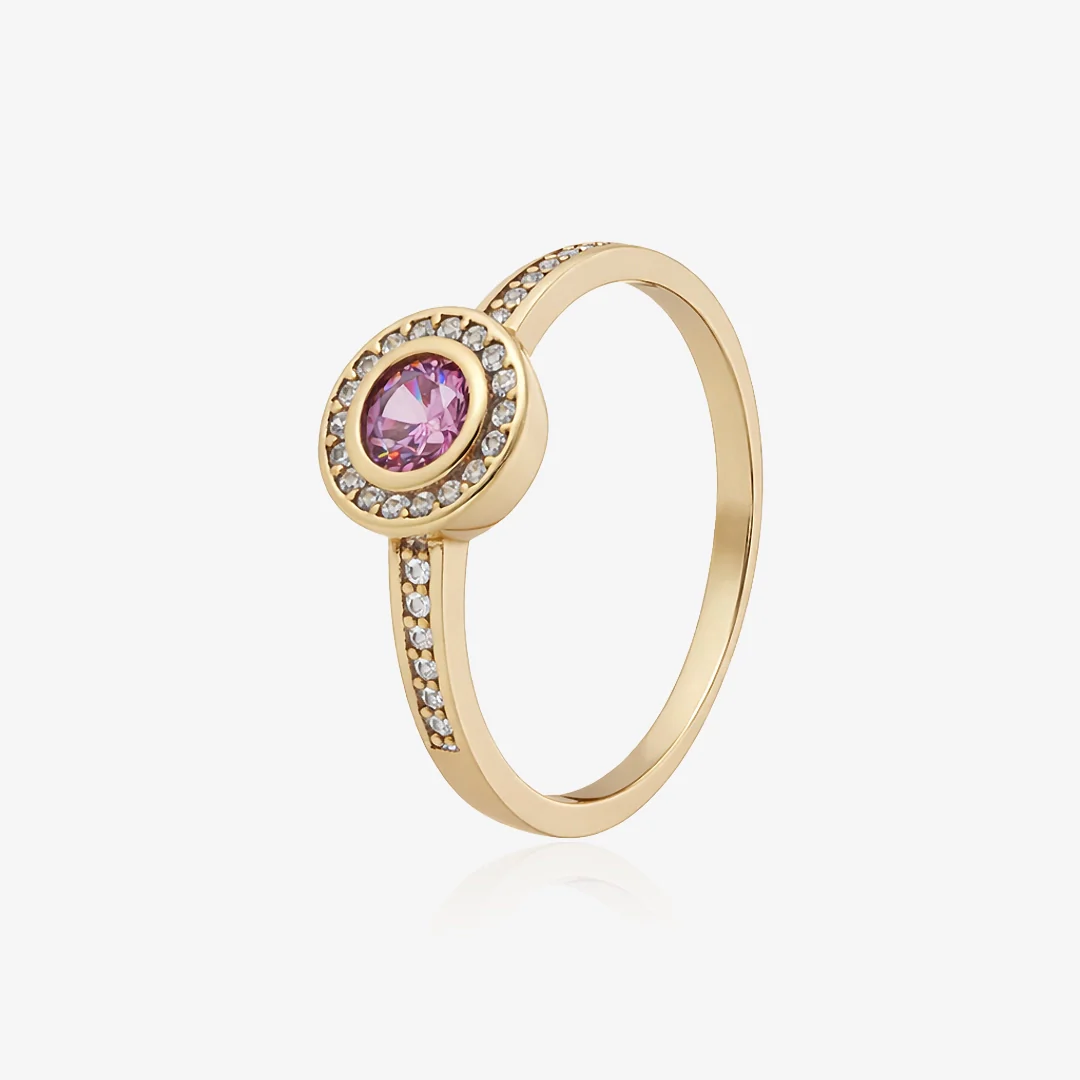 Anillo rosetón rosa - Image 2