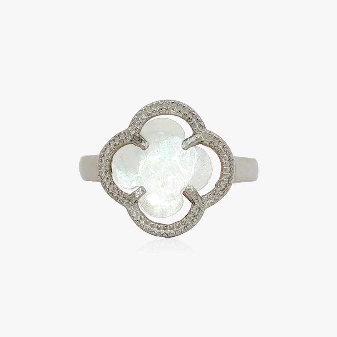 Anillo Trebol Nacar