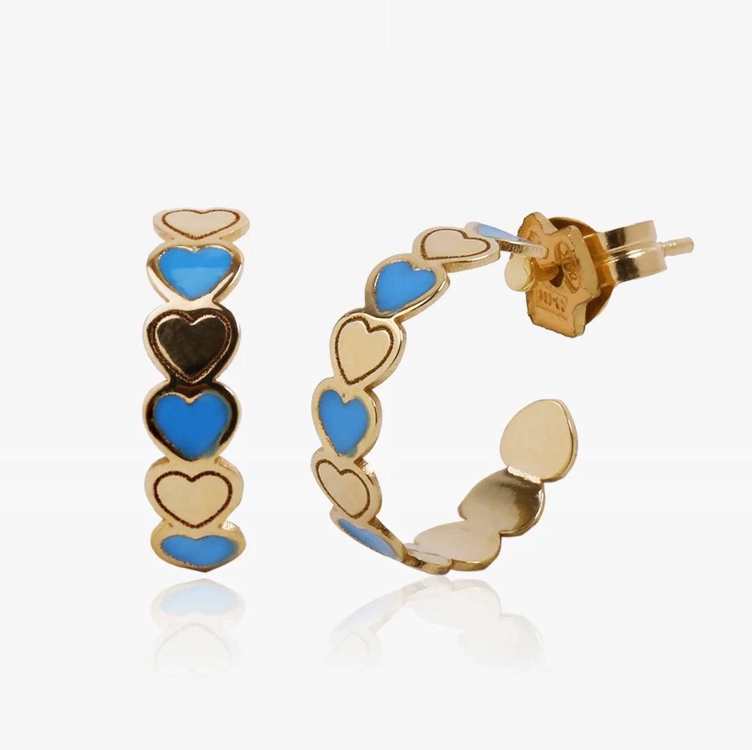 Aros Corazones esmalte - Image 3