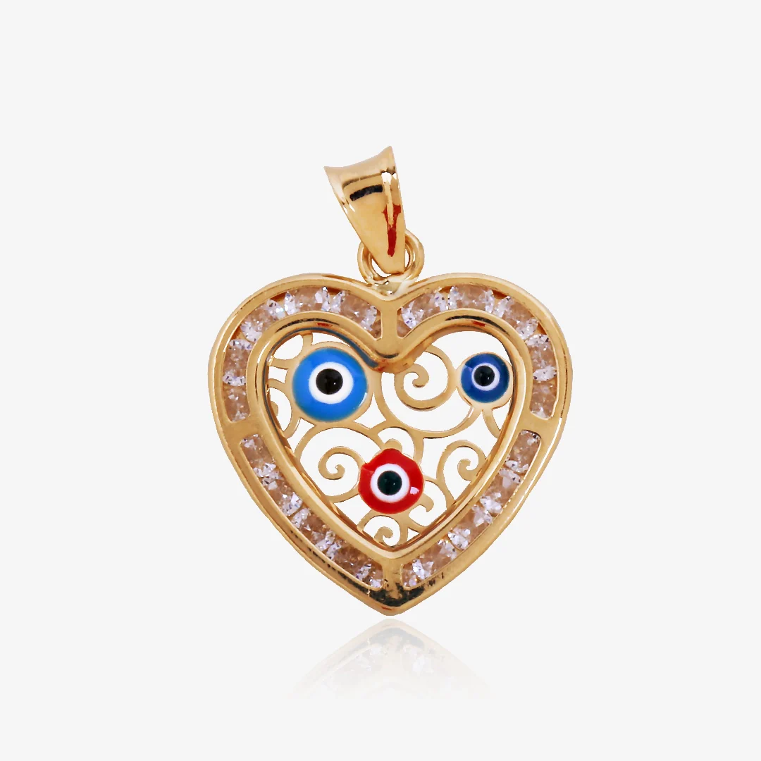 Colgante Corazon Ojo Turco