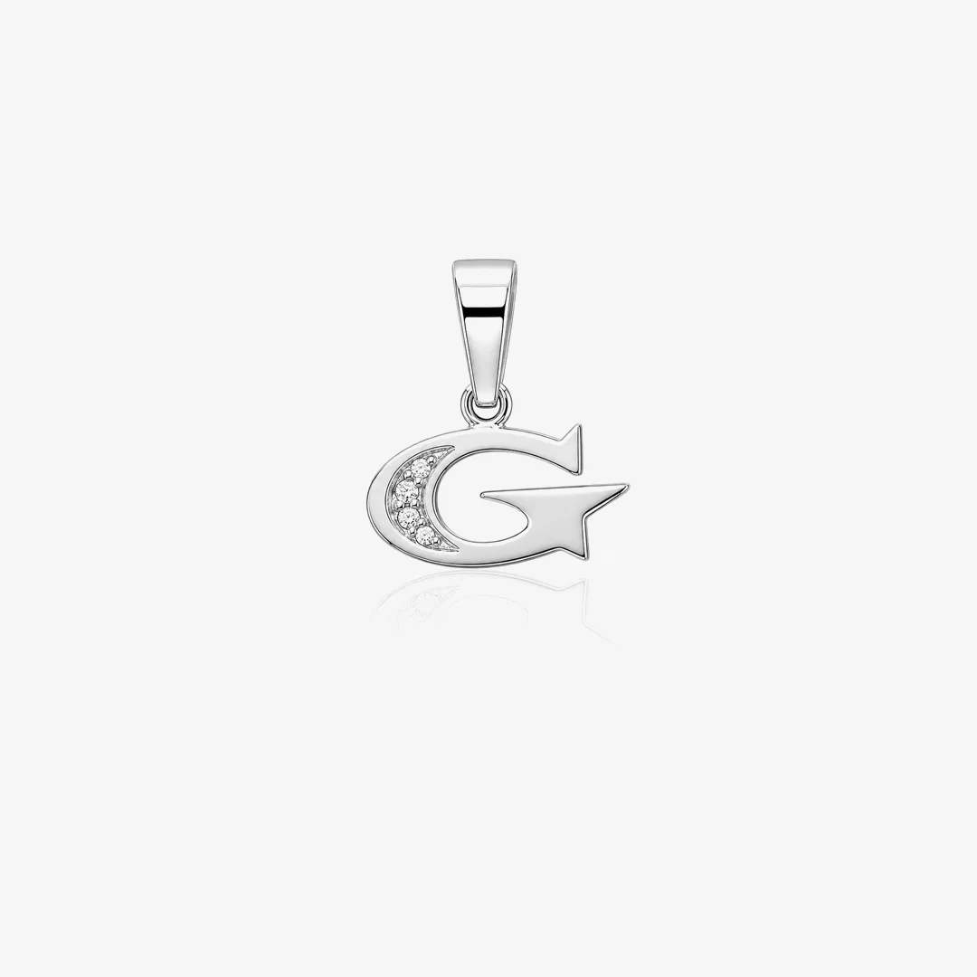Colgante inicial diamantes - Image 10