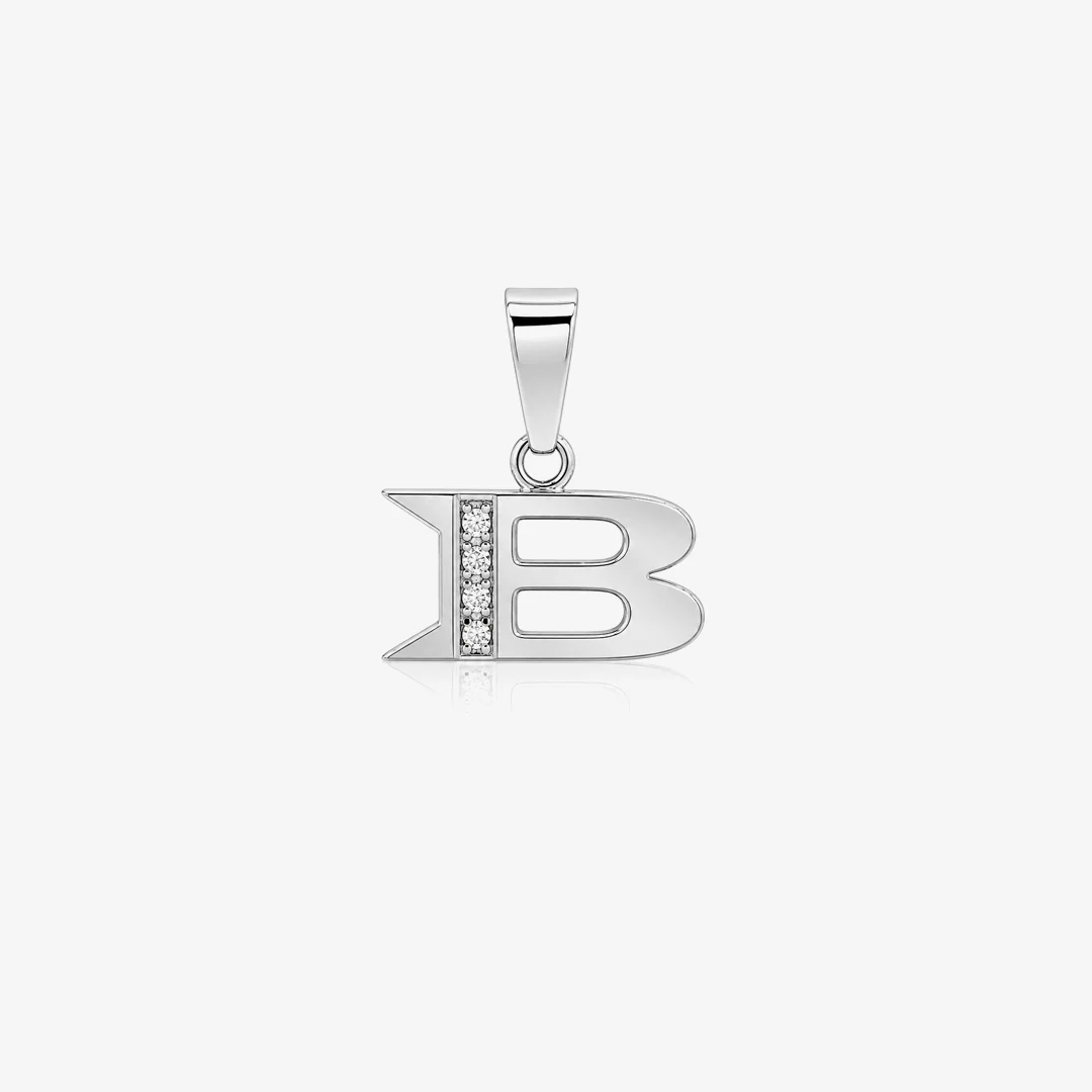 Colgante inicial diamantes - Image 6