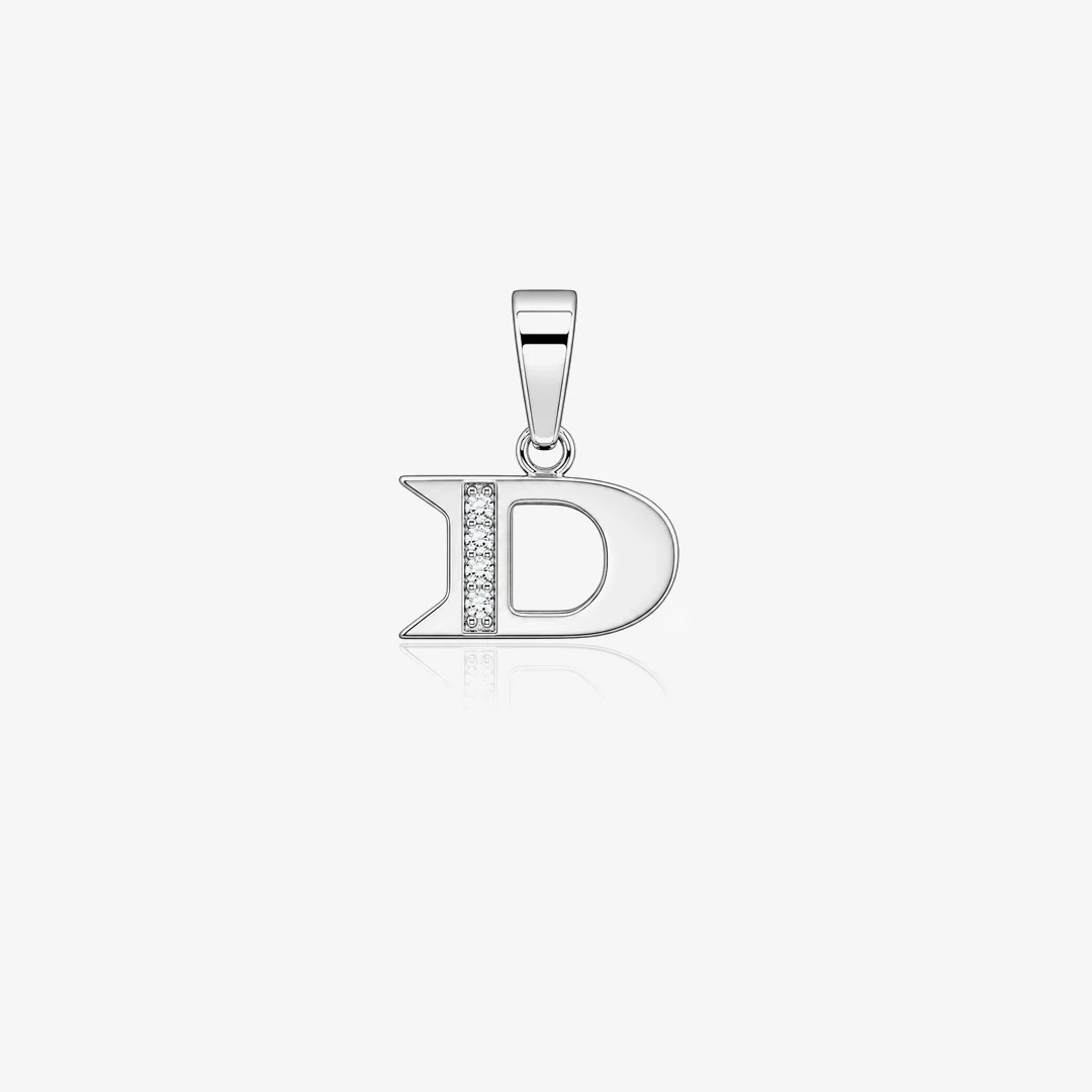 Colgante inicial diamantes - Image 7