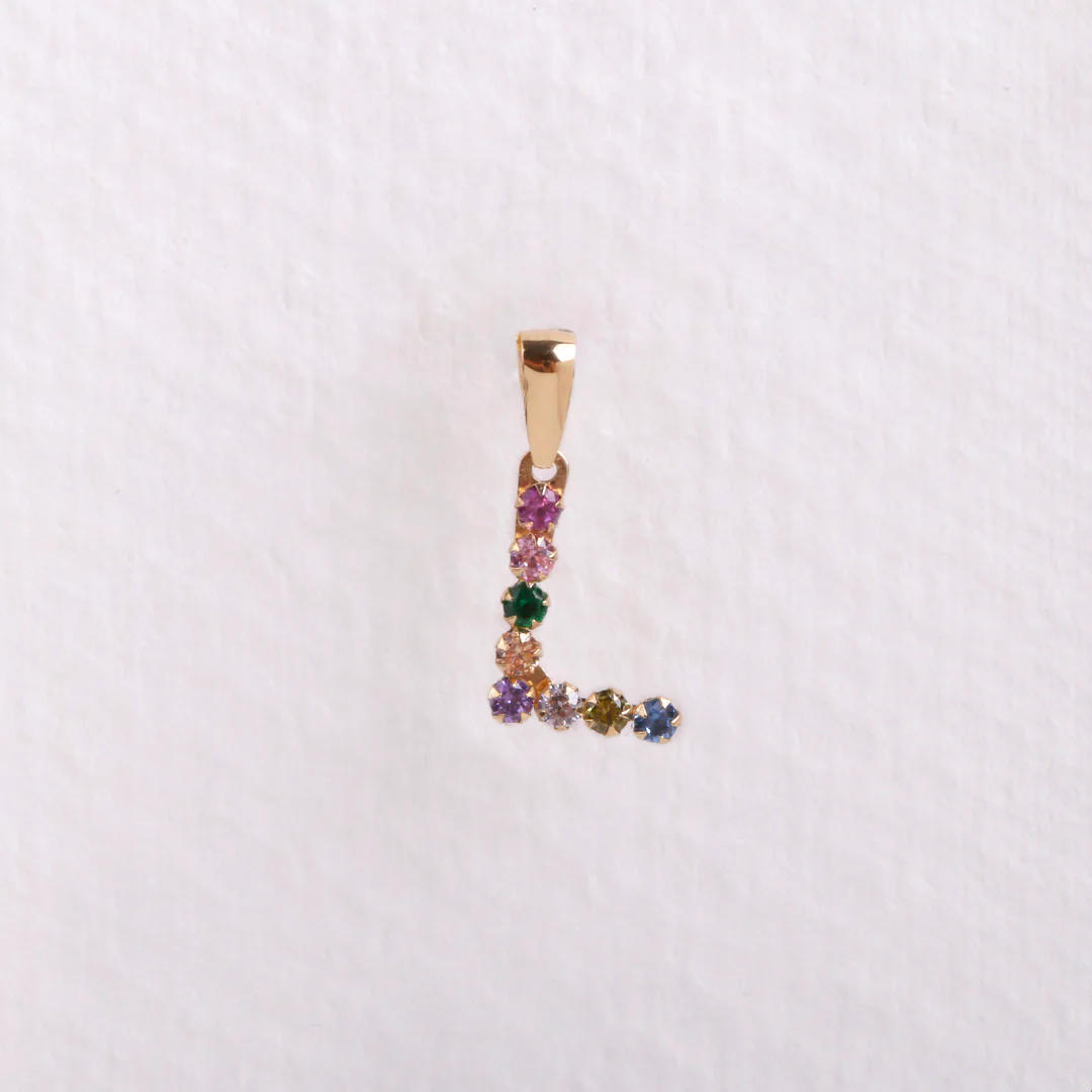 Colgante inicial multicolor - Image 11