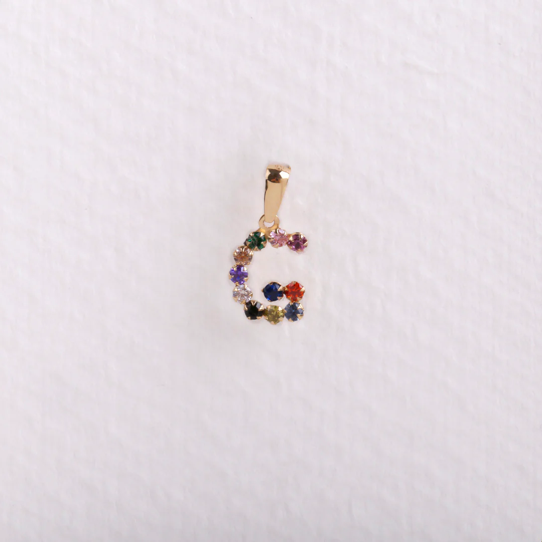 Colgante inicial multicolor - Image 16