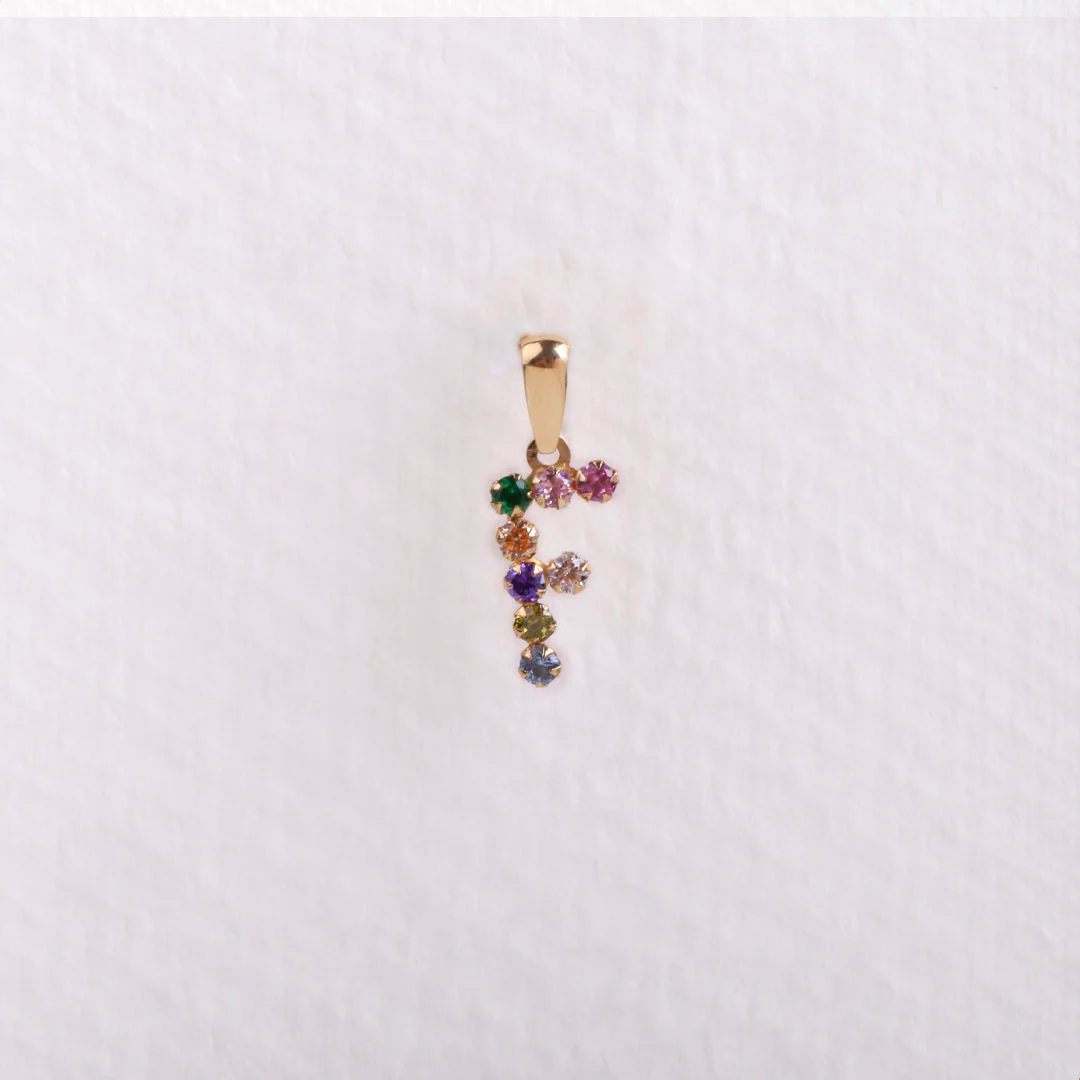 Colgante inicial multicolor - Image 17