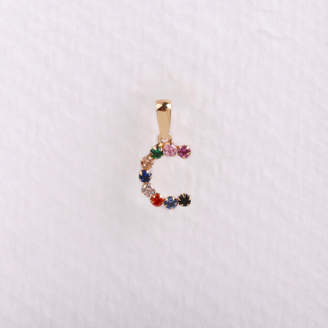 Colgante inicial multicolor - Image 20