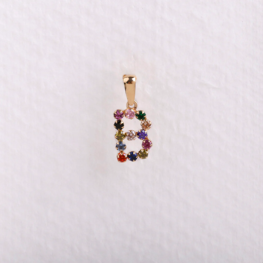 Colgante inicial multicolor - Image 21