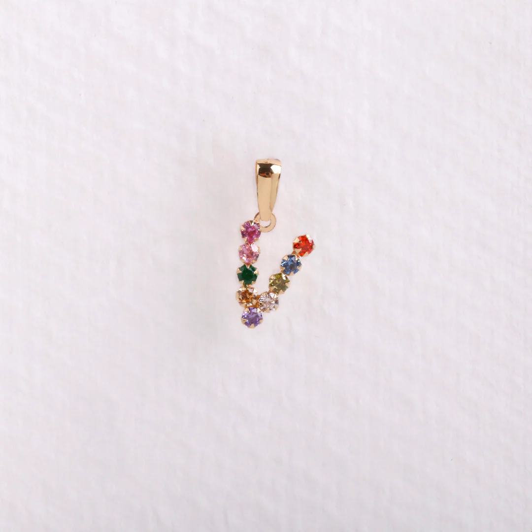 Colgante inicial multicolor - Image 3