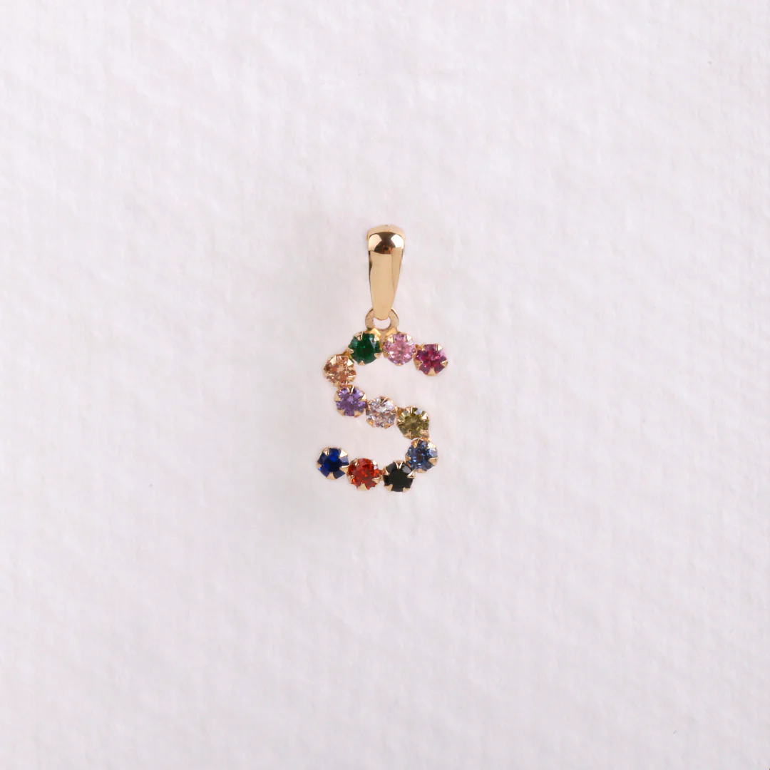 Colgante inicial multicolor - Image 5