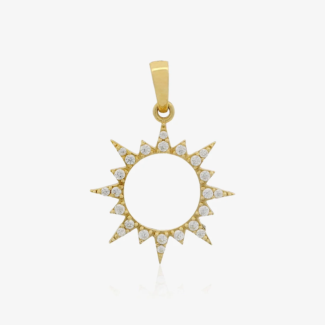 Colgante Sol circonitas