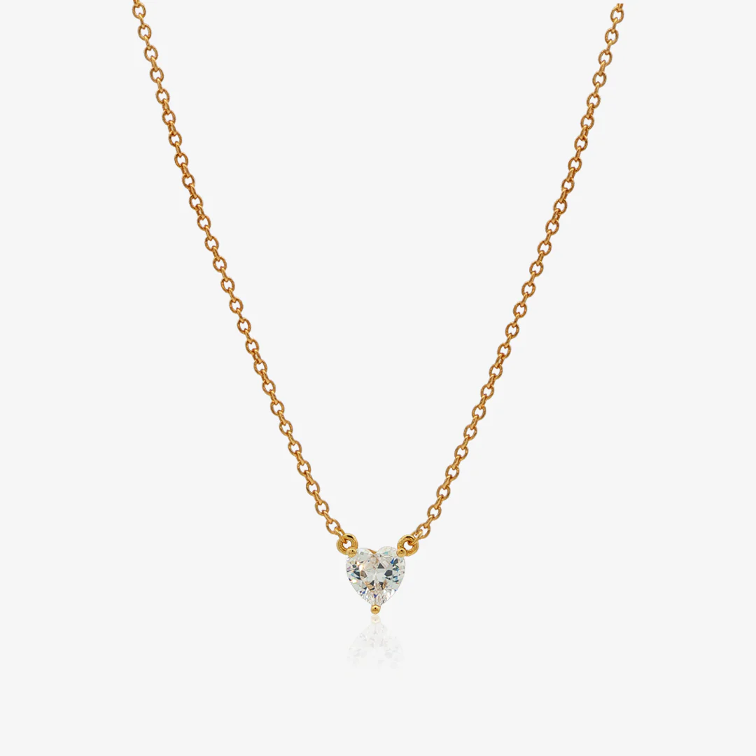 Collar Corazón circonita