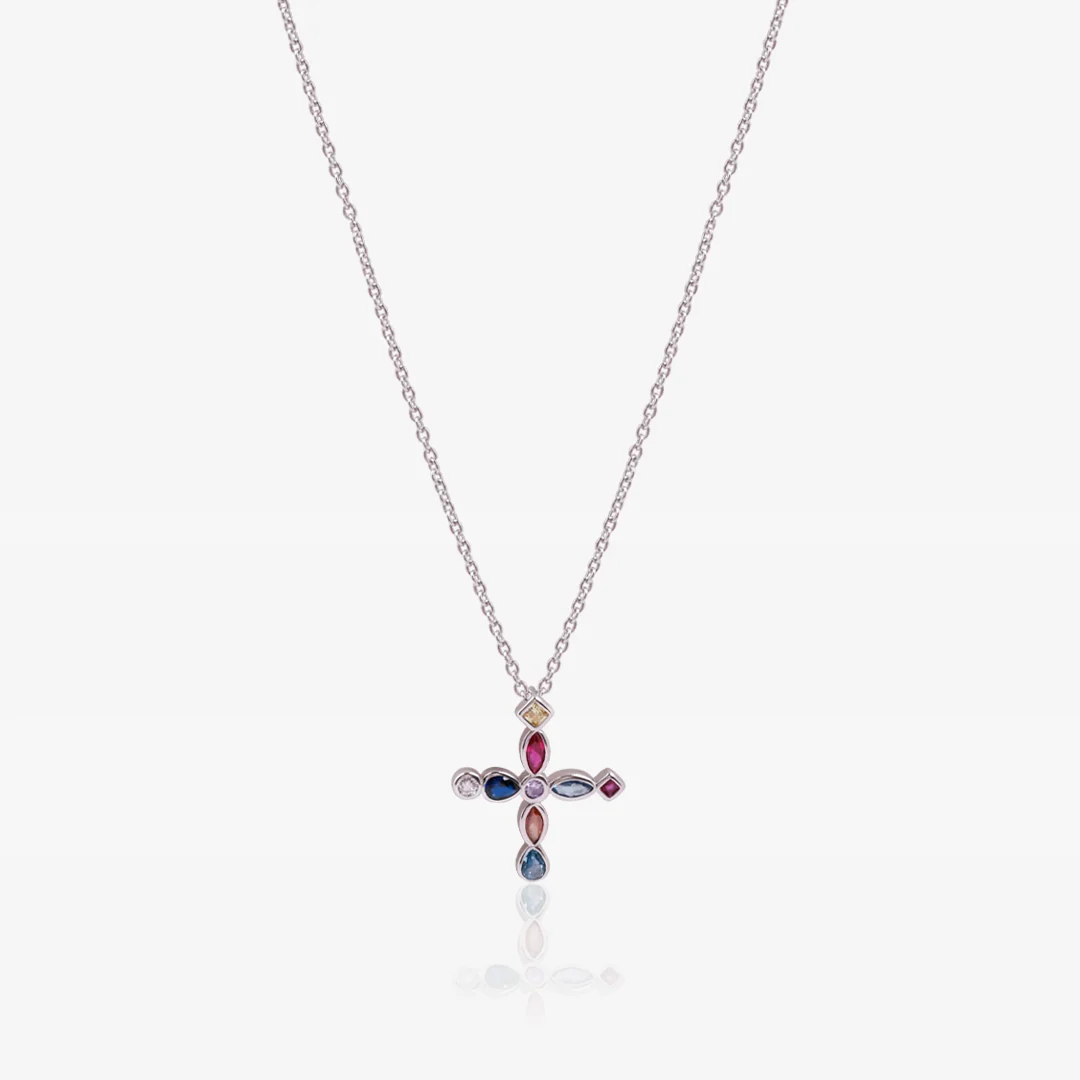 Collar cruz color