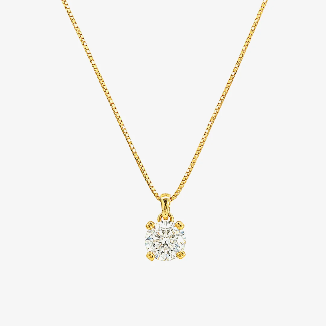 Collar Diamante 4 Garras
