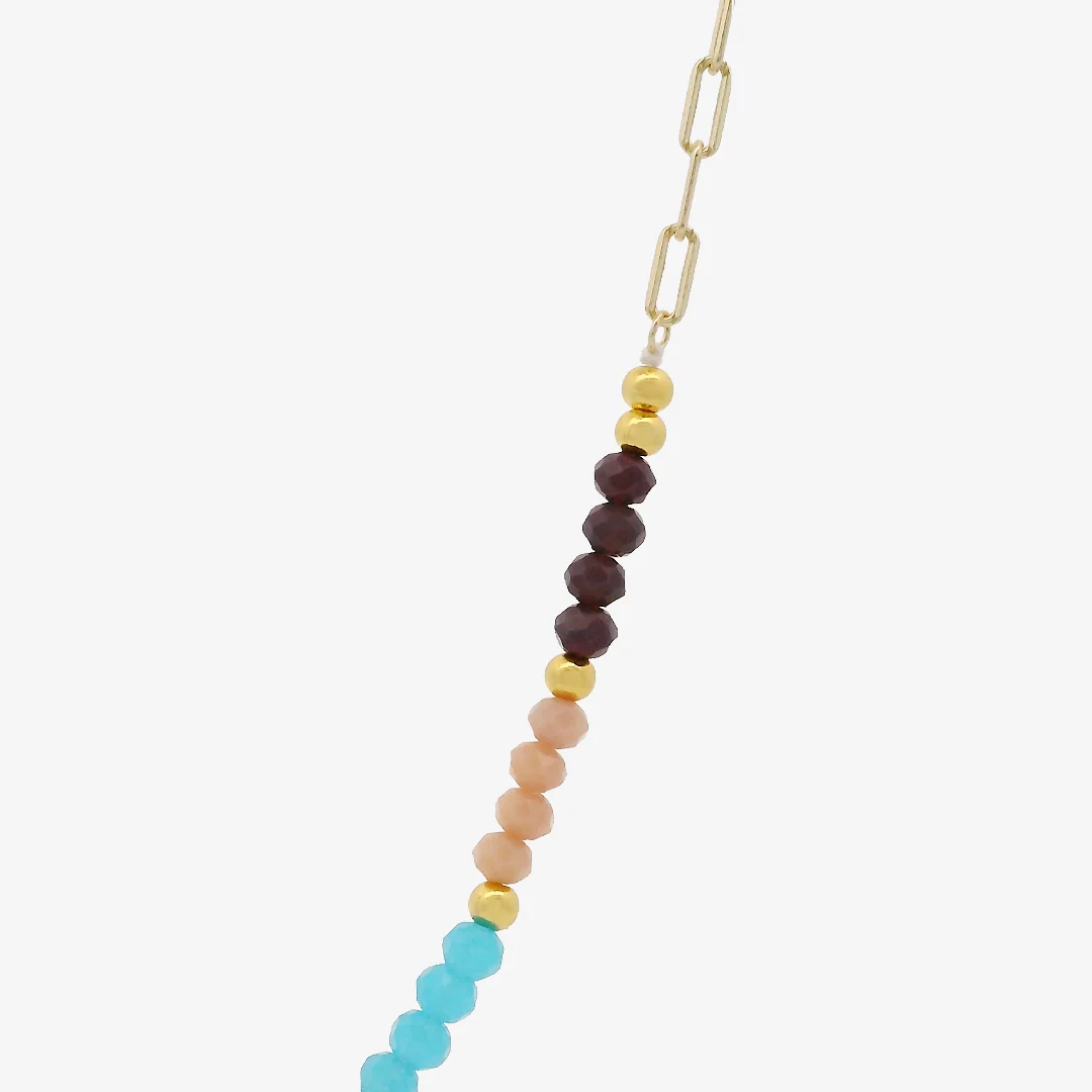 Collar Piedras Colores Estrella - Image 2