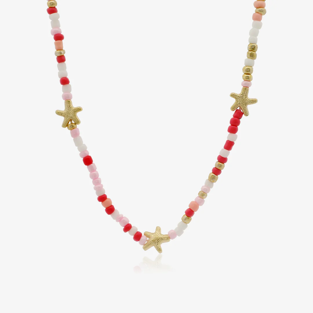 Collar Piedras Colores Estrella