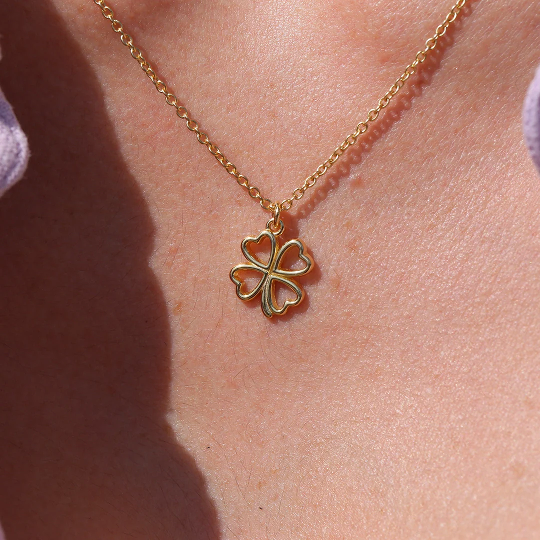 Collar Trebol Corazones - Image 3