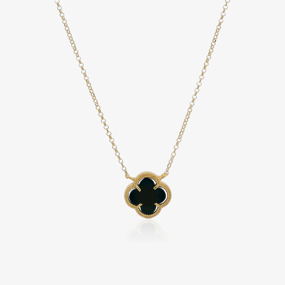 Collar Trebol Onix