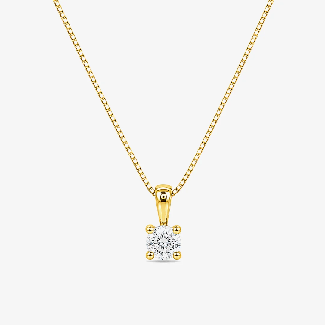 Collar Diamante 4 Garras