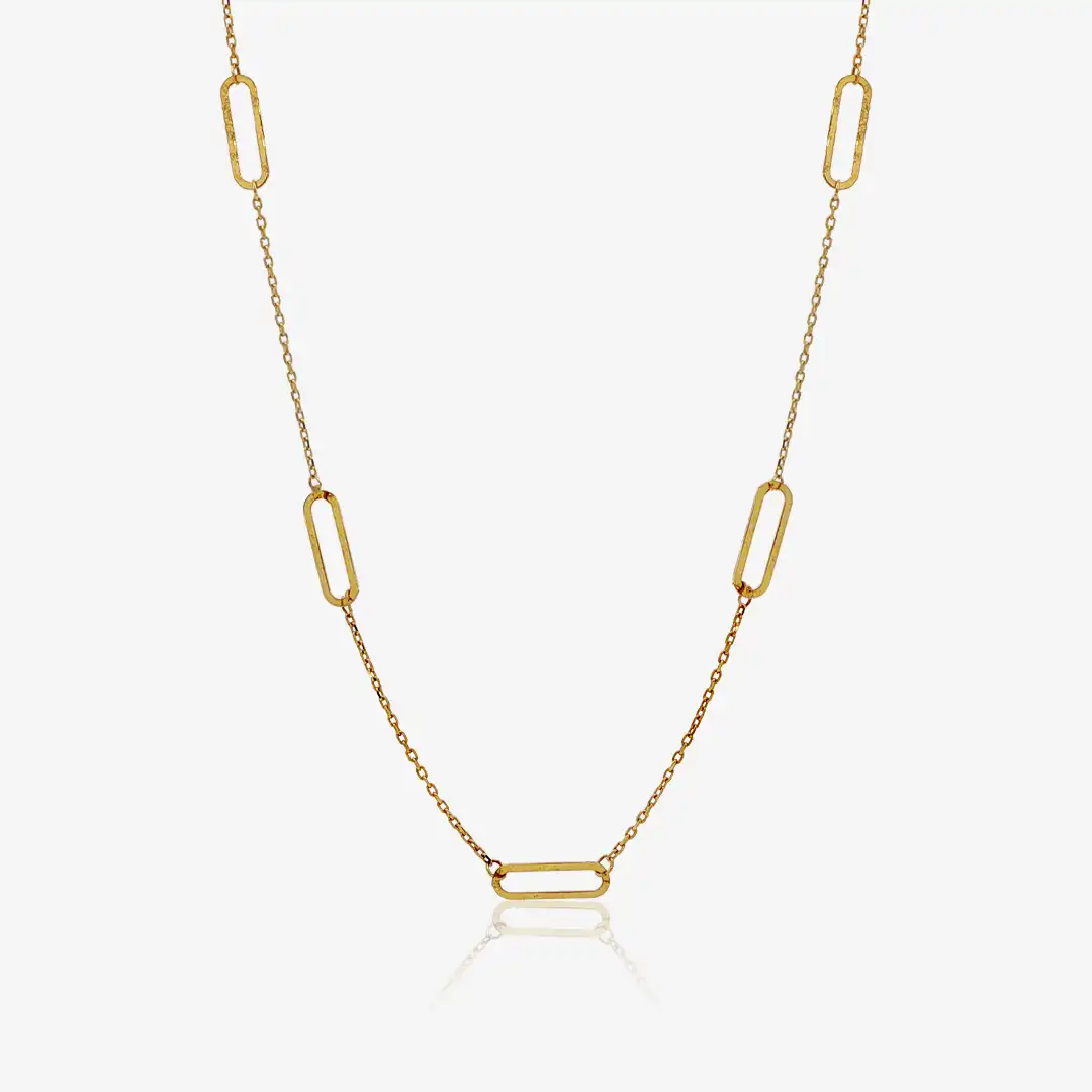 Collar Eslabones Intercalados