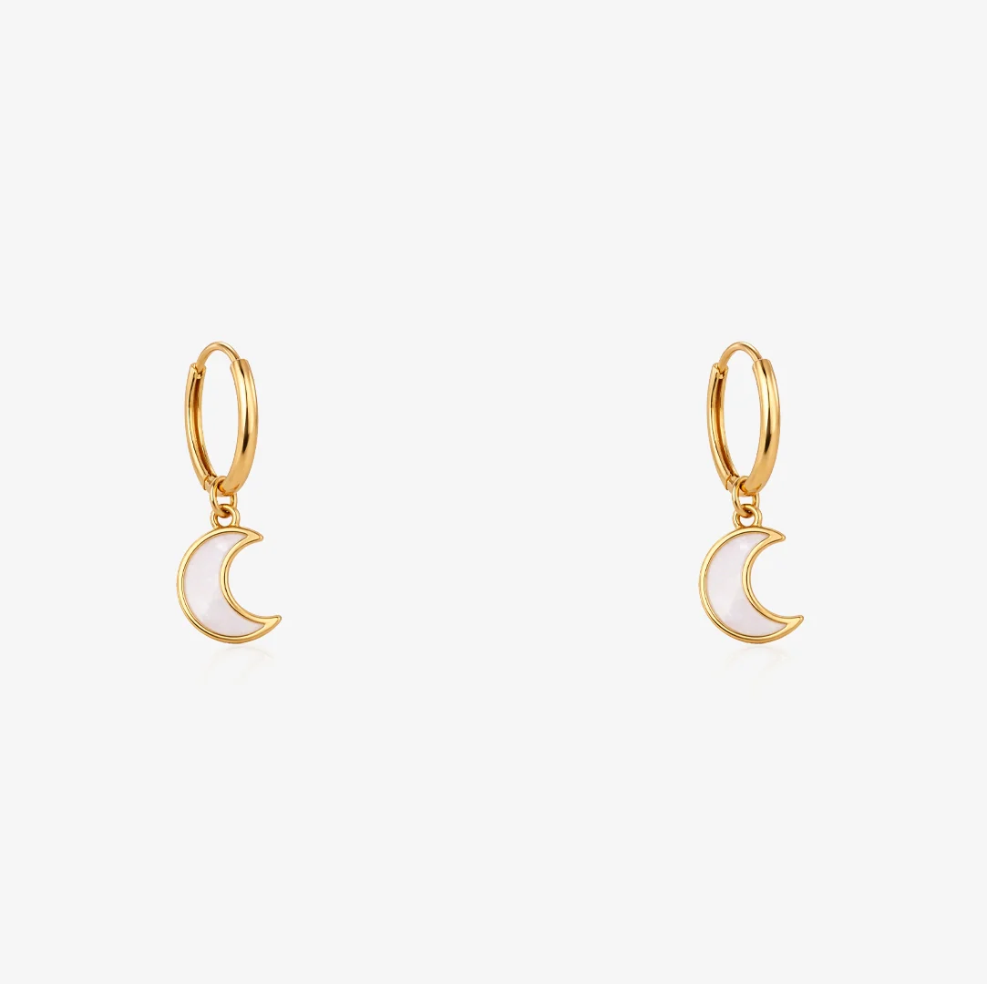 Pendientes Aro Nacar Luna - Image 3