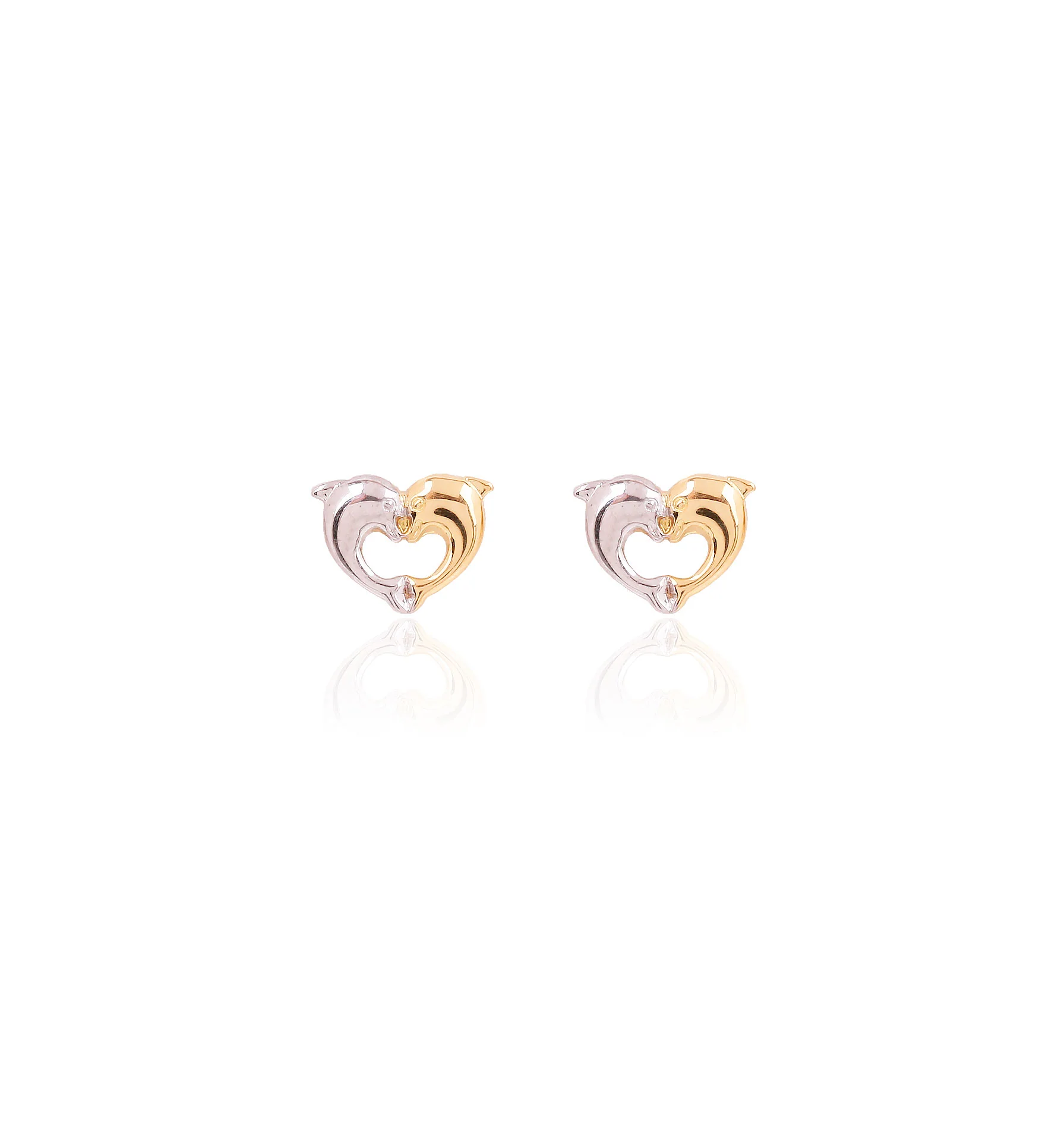 Pendientes Bicolor Delfines