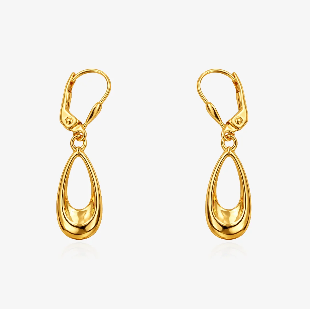 Pendientes Ovalada Ballestilla