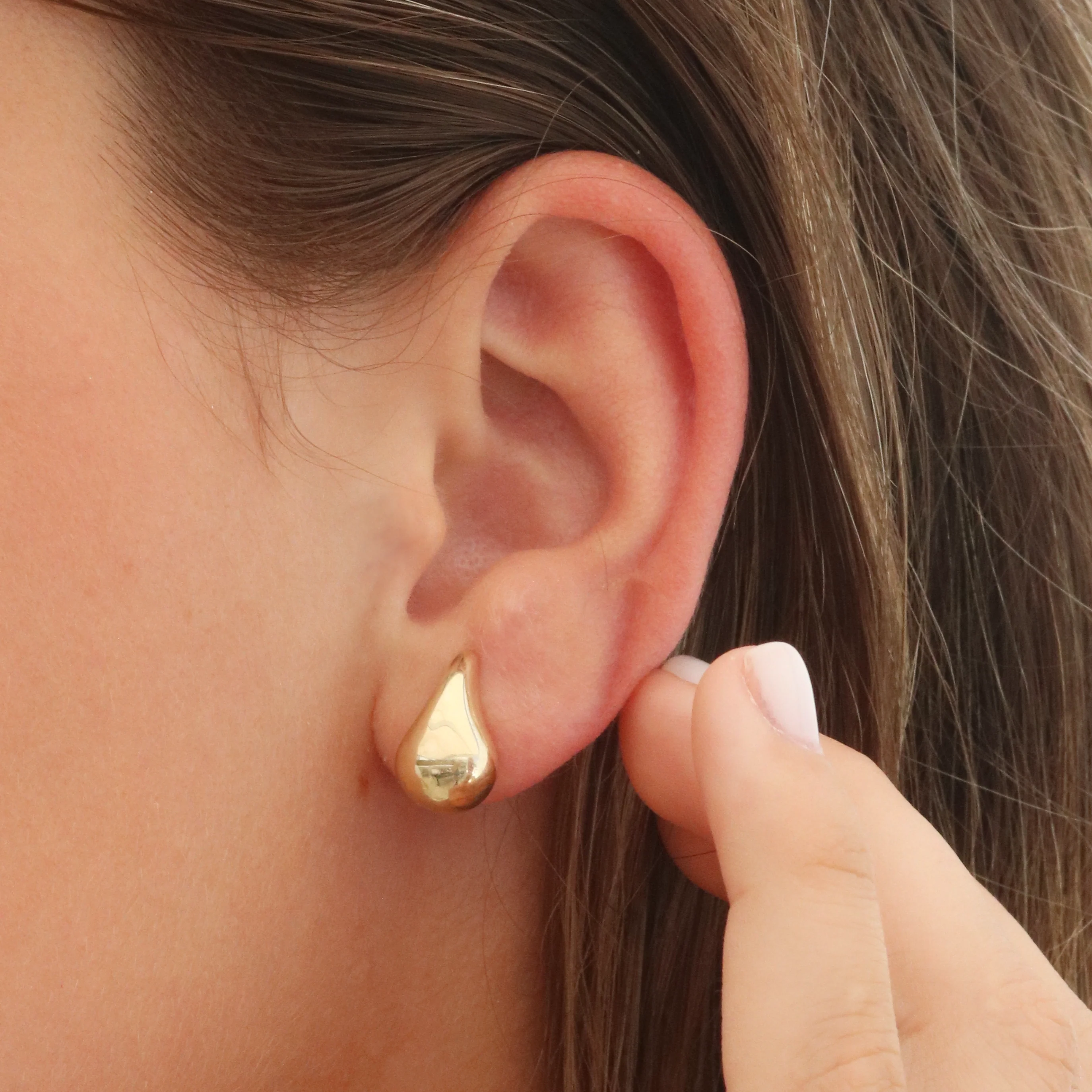 Pendientes Gota Lisa - Image 2