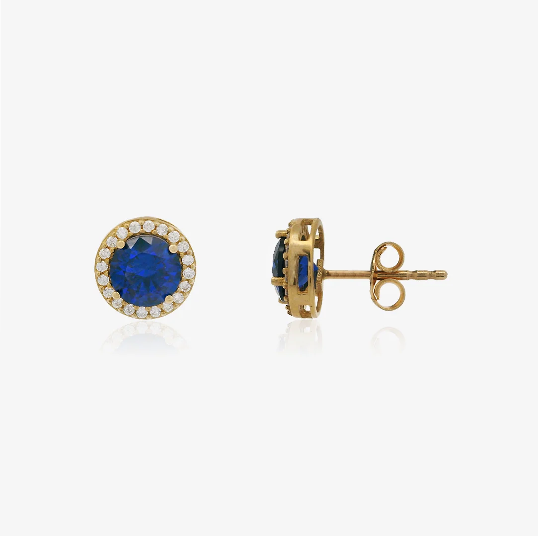 Pendientes circonitas Azul - Image 3