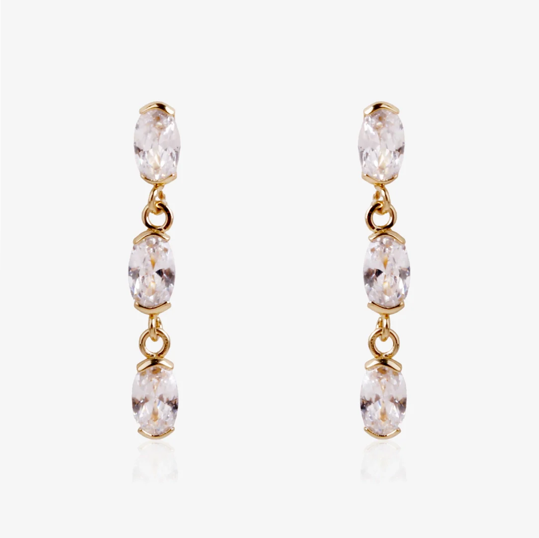 Pendientes Piedras Ovales