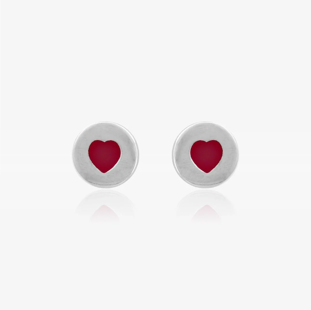Pendientes Corazon Esmalte