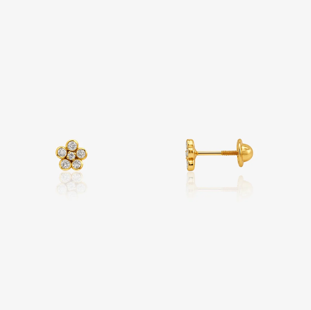 Pendientes Piedras Flor - Image 2