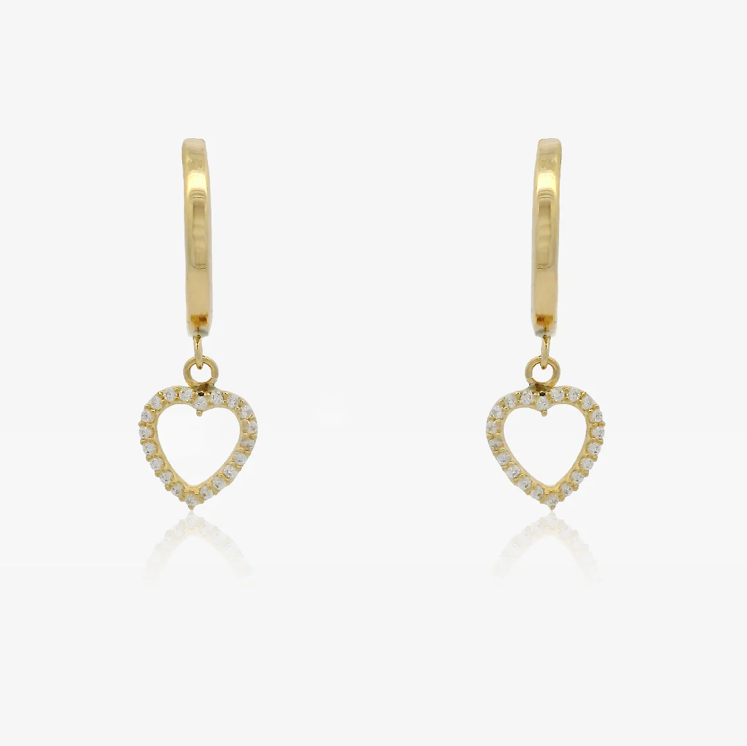 Pendientes aros Corazones