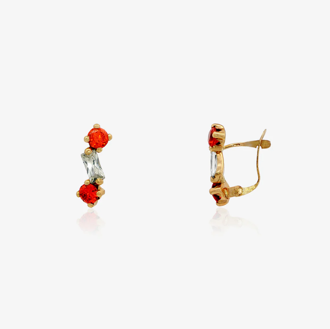 Pendientes Ballestilla Piedras - Image 3