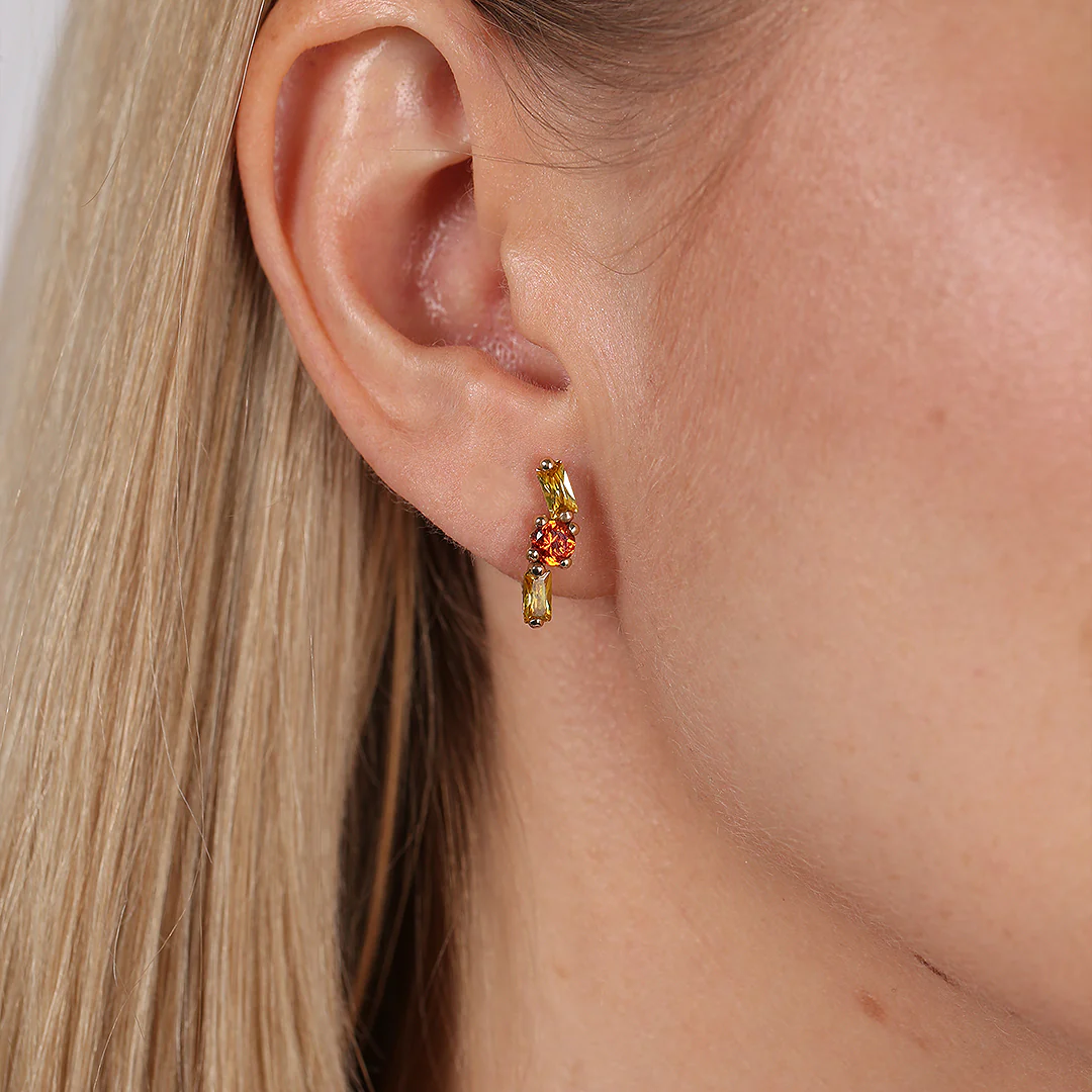 Pendientes Ballestilla Piedras - Image 2